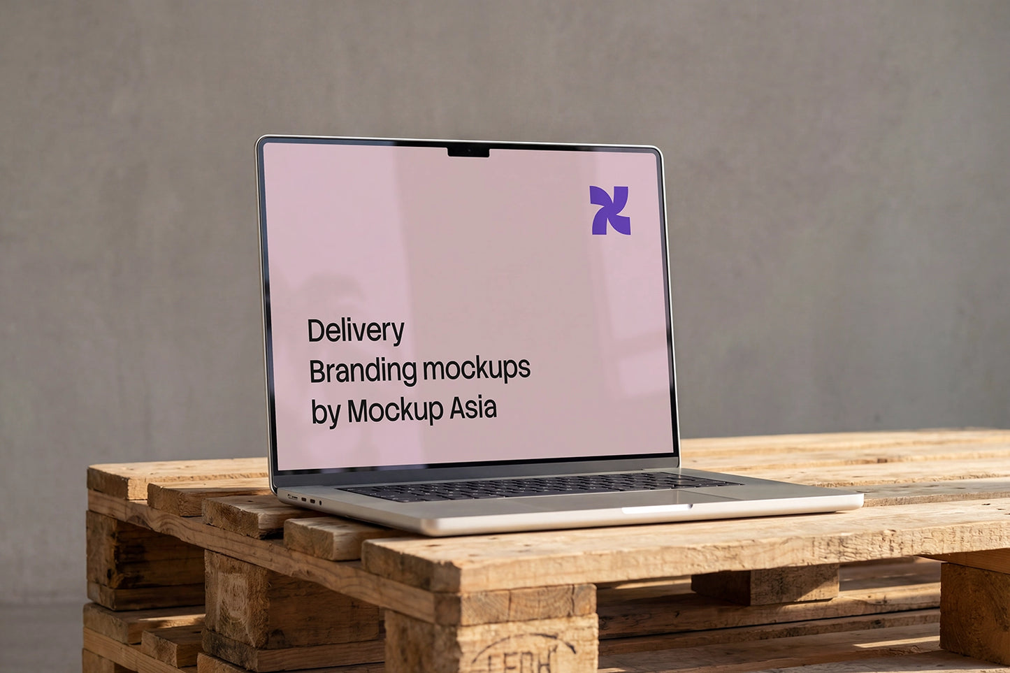 Realistic MacBook Pro 16-inch PSD mockup with editable screen