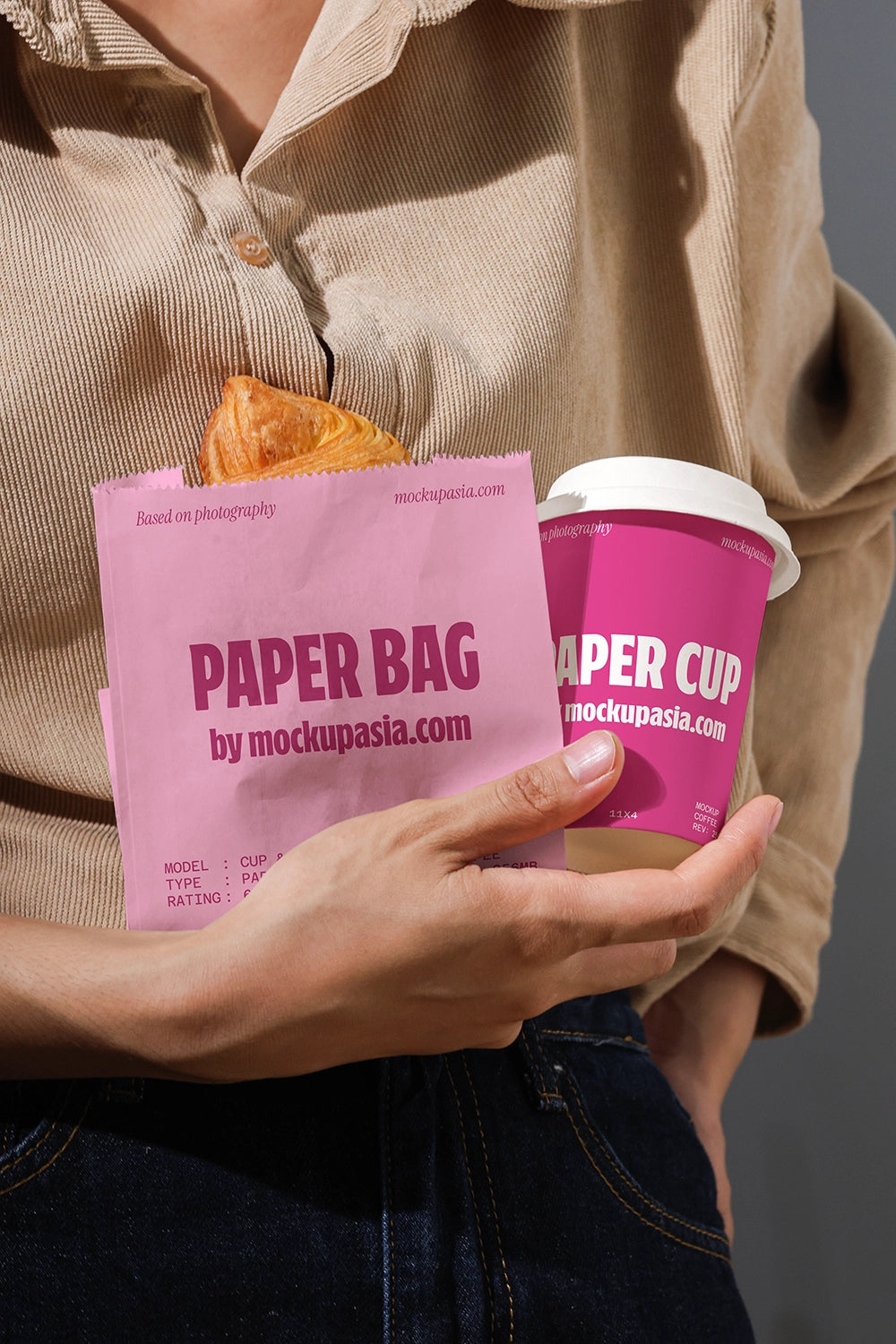 Paper Cup and Bag Mockup EG06