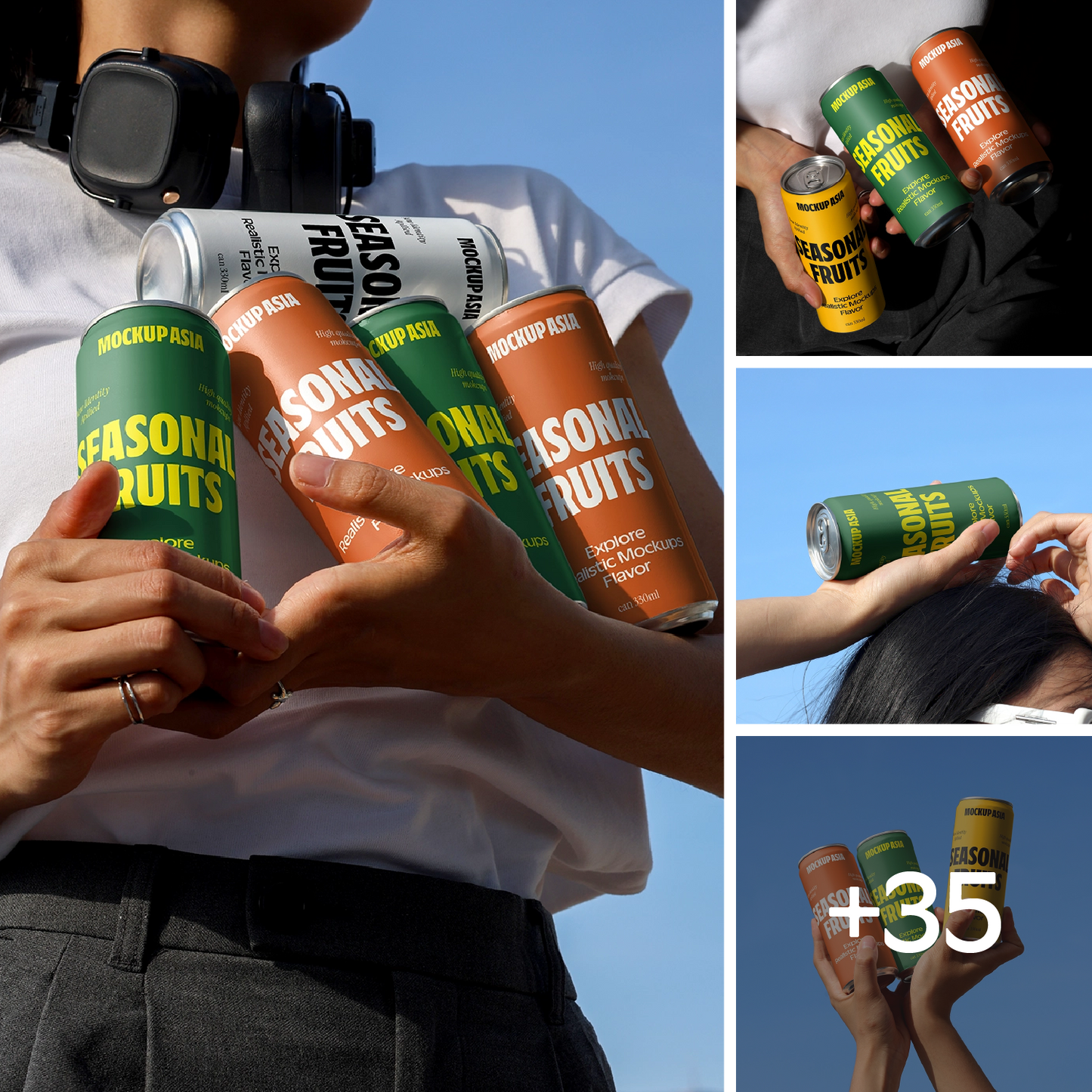 Soda Can Mockup Collection