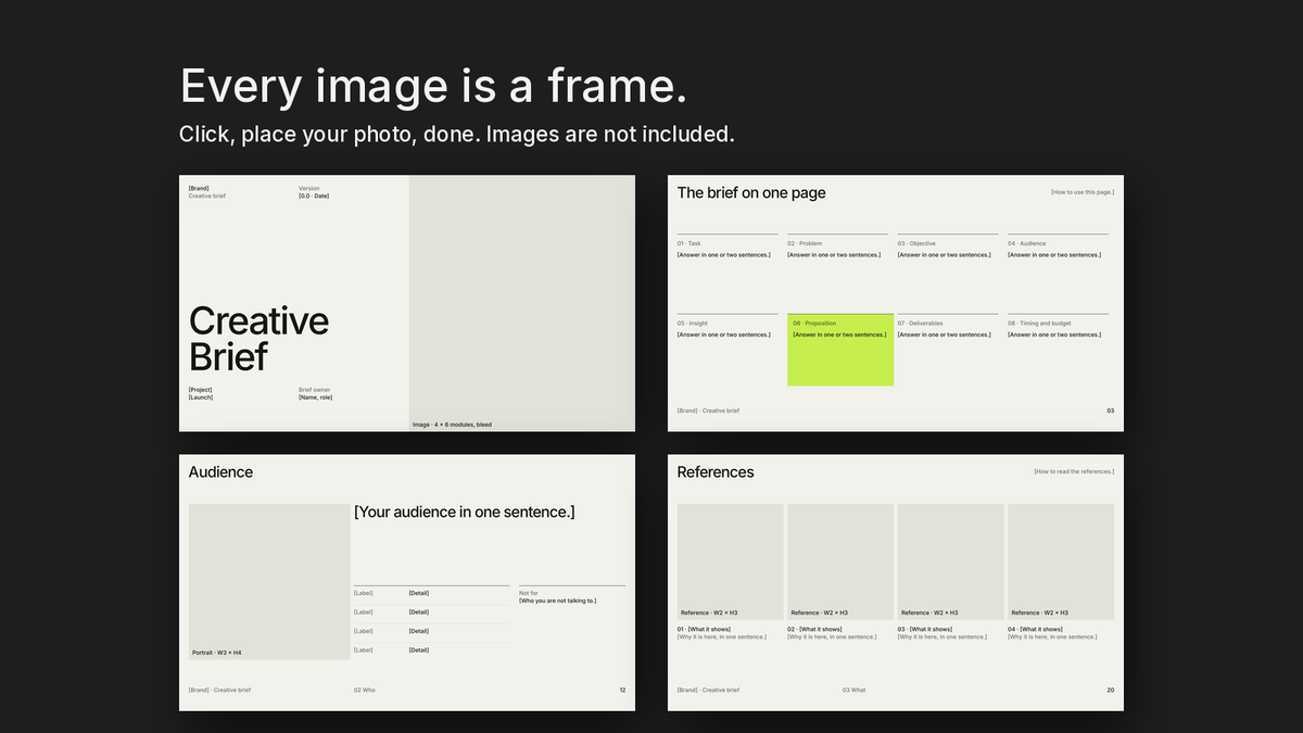 Module 8 Creative Brief Vol 1 — empty frames in the files