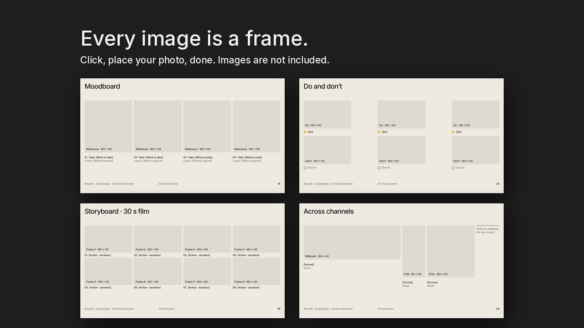 Module 8 Creative Direction Vol 1 — empty frames in the files