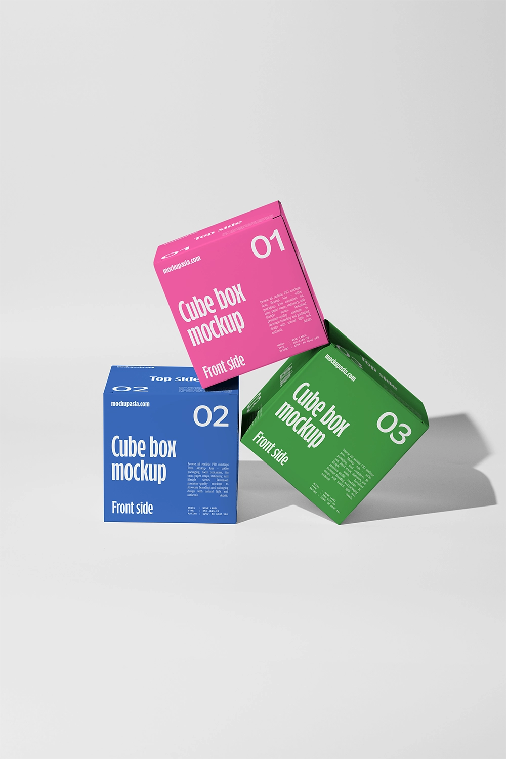 Cube box mockup bundle