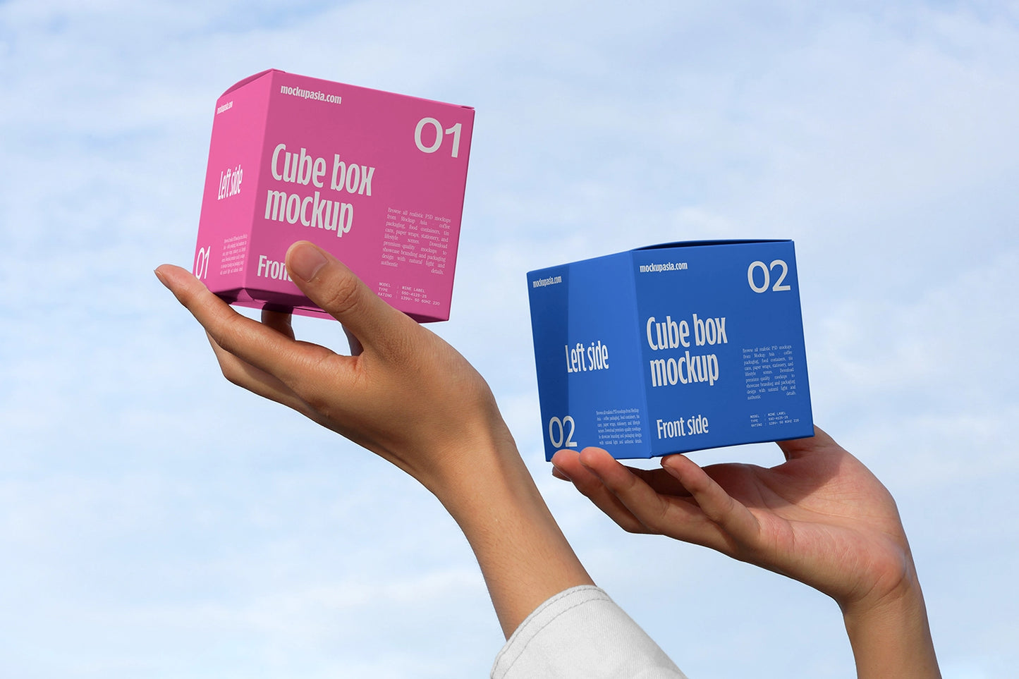Cube Box Packaging Mockup CB05