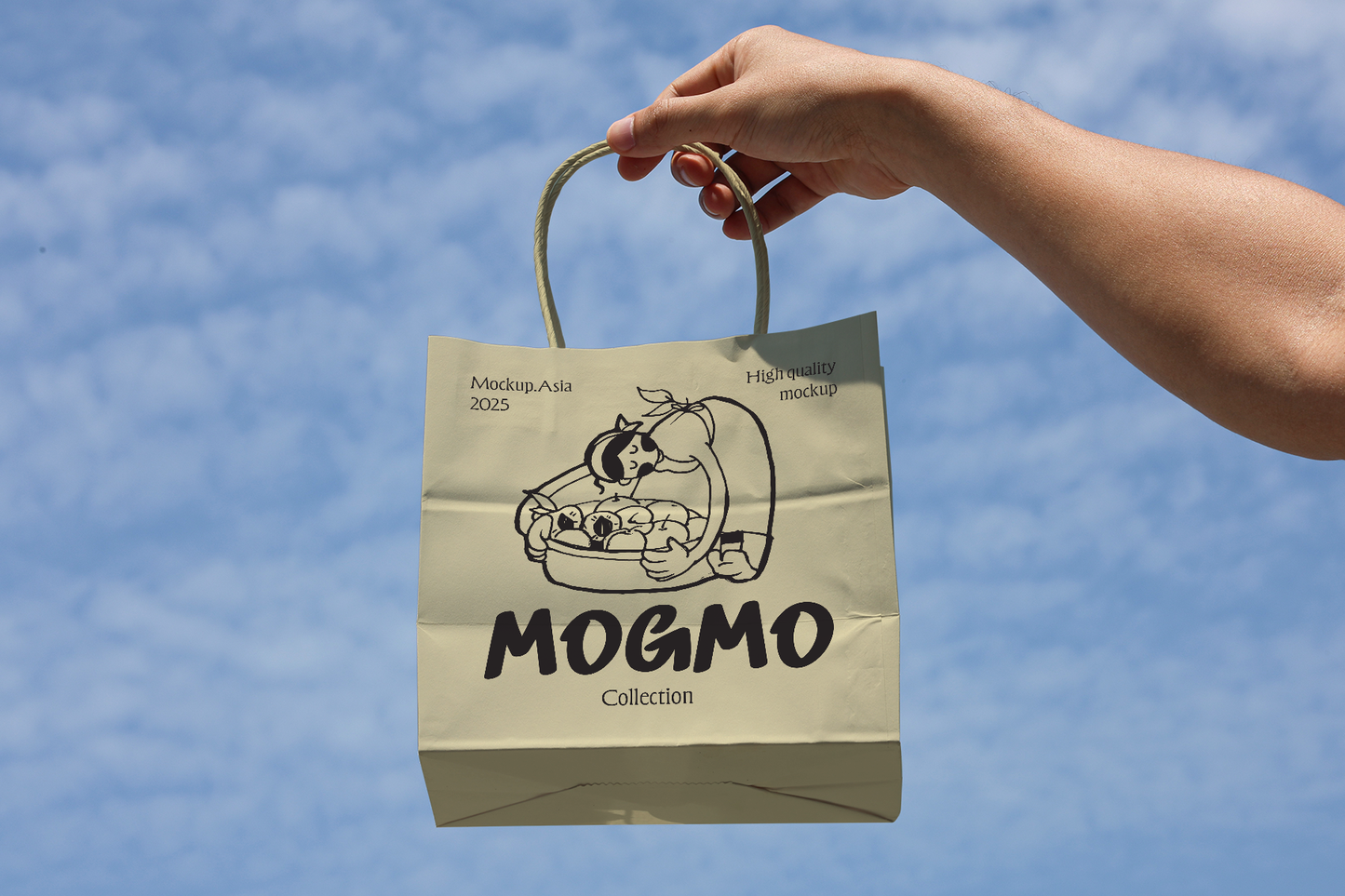 Paper bag Mockup (PB04) | Realistic PSD Template