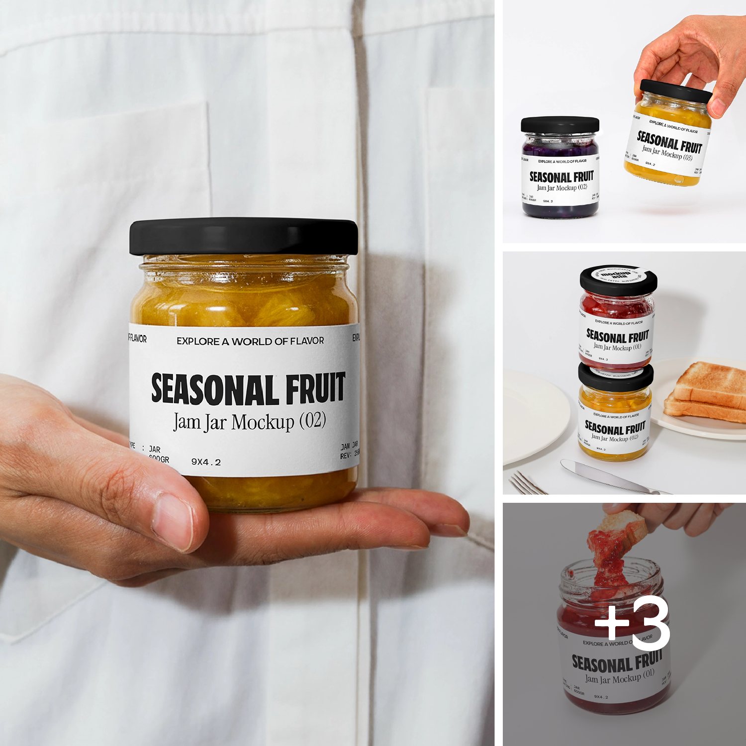 Jam Jar Mockup Series