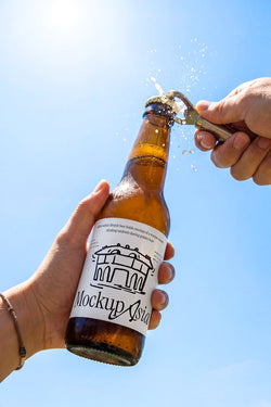 Beer Bottle Mockup SBB01