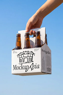 Beer Carrier Box Mockup SBB10