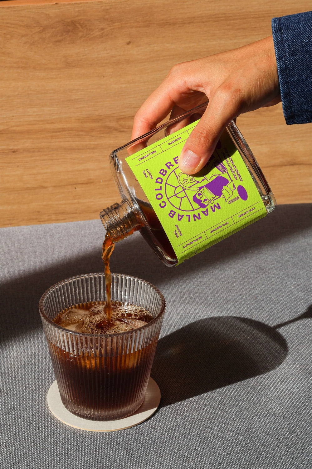 Cold Brew bottle label mockup 05