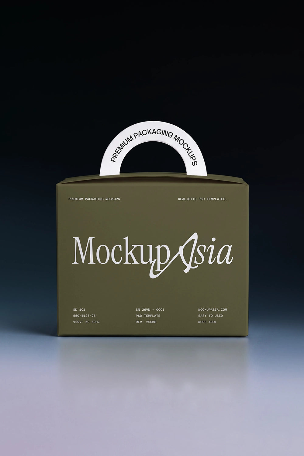 Premium carry box PSD mockup for retail and product packaging presentation