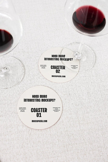 Coaster Mockup CCR15 – Mockup.Asia