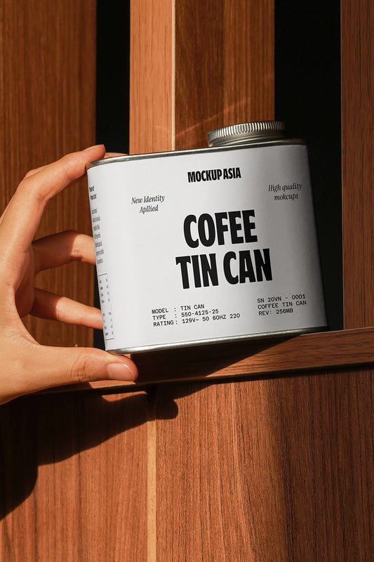 Coffee Tin Can Mockup CT02