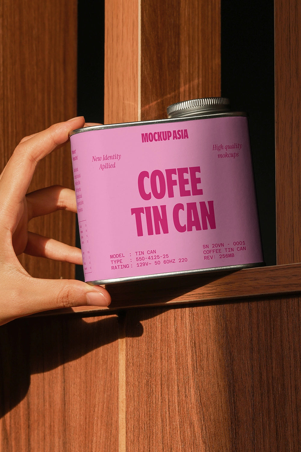 Coffee Tin Can Mockup CT02