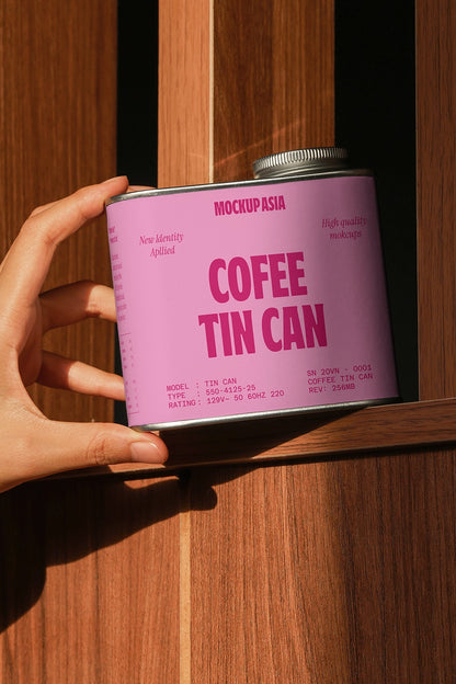 Coffee Tin Can Mockup CT02