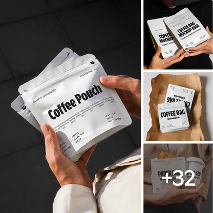 Coffee Mockup Library – Essential Coffee Bundle