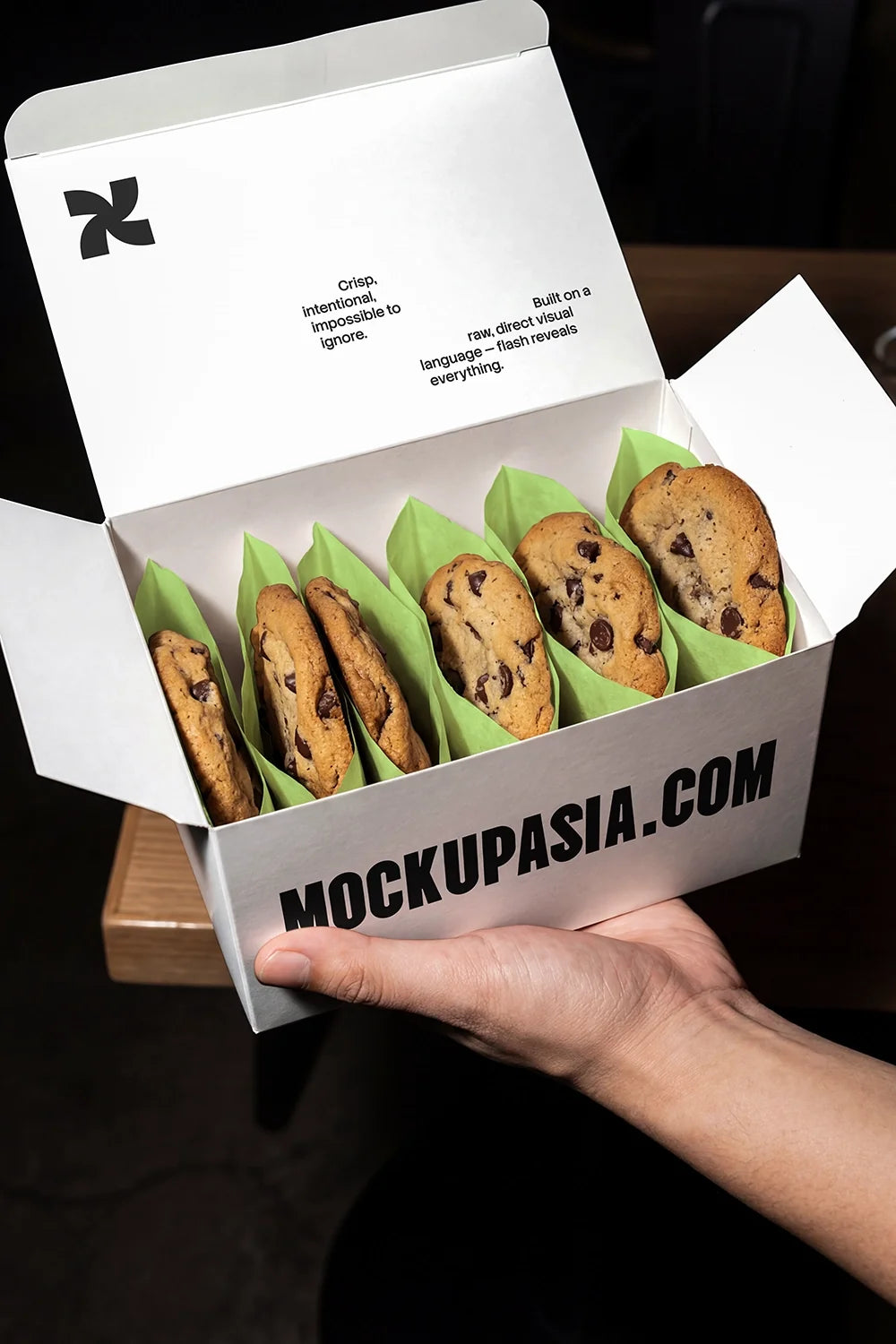 Cookie Box Mockup FLR23 – Mockup.Asia