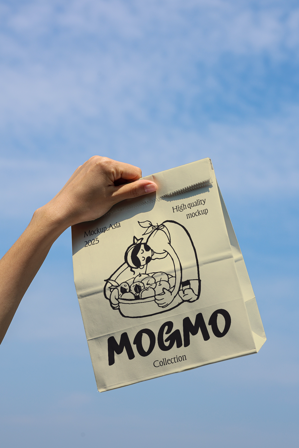 Paper Bag mockup CB02 | Realistic PSD Template