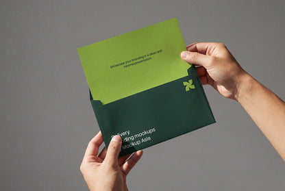 Envelope & letter head set mockup DB13