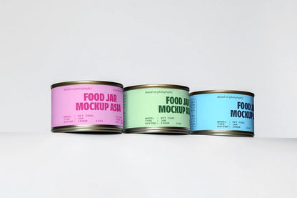 Food Tin Can Mockup PF11
