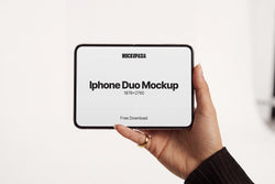 Free iphone duo mockup IPD01