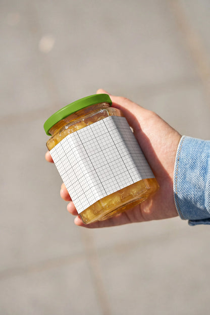 Gourmet packaging mockup for jam, honey, and specialty food brands