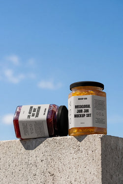 Hexagon Jam Jar Mockup Set HJ04