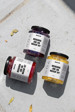 Hexagon Jam Jar Mockup HJ07