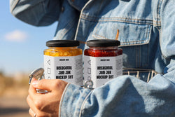 Hexagon Jam Jar Mockup HJ09