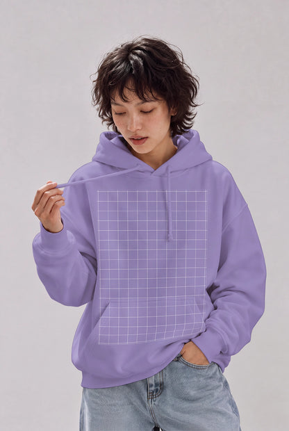 Front view hoodie mockup template for clothing branding