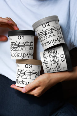 Ice-cream Cup mockup ICH04