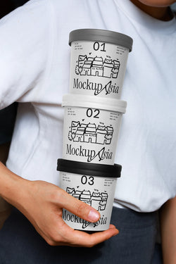 Ice-cream Cup mockup ICH05