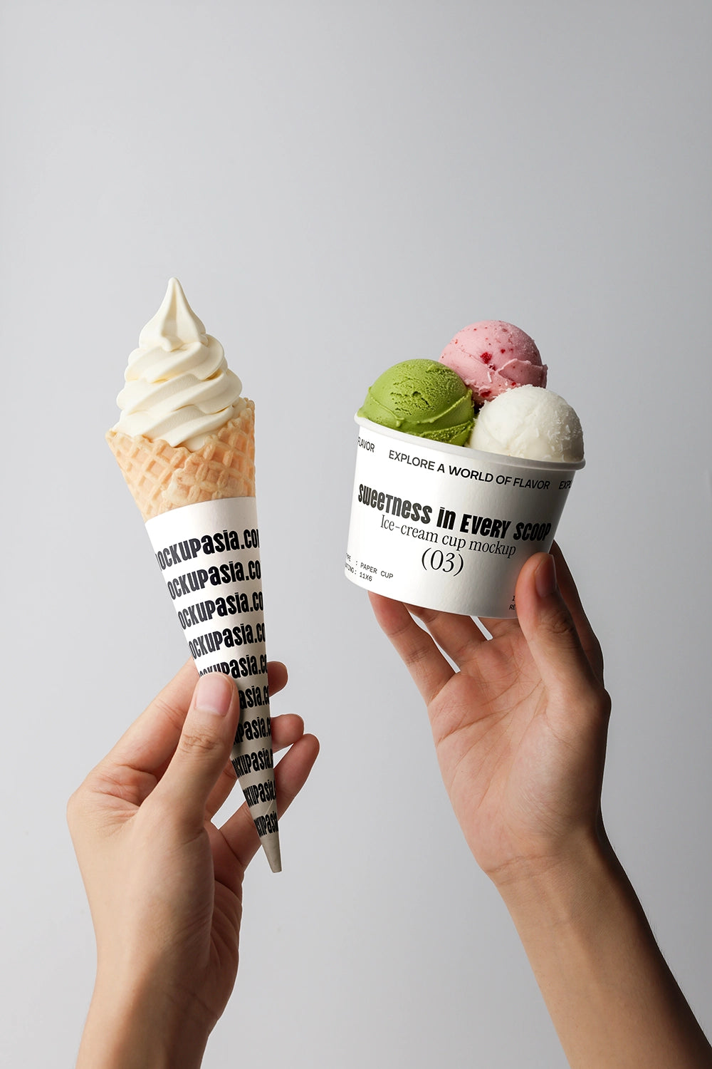 Ice-cream mockup bundle