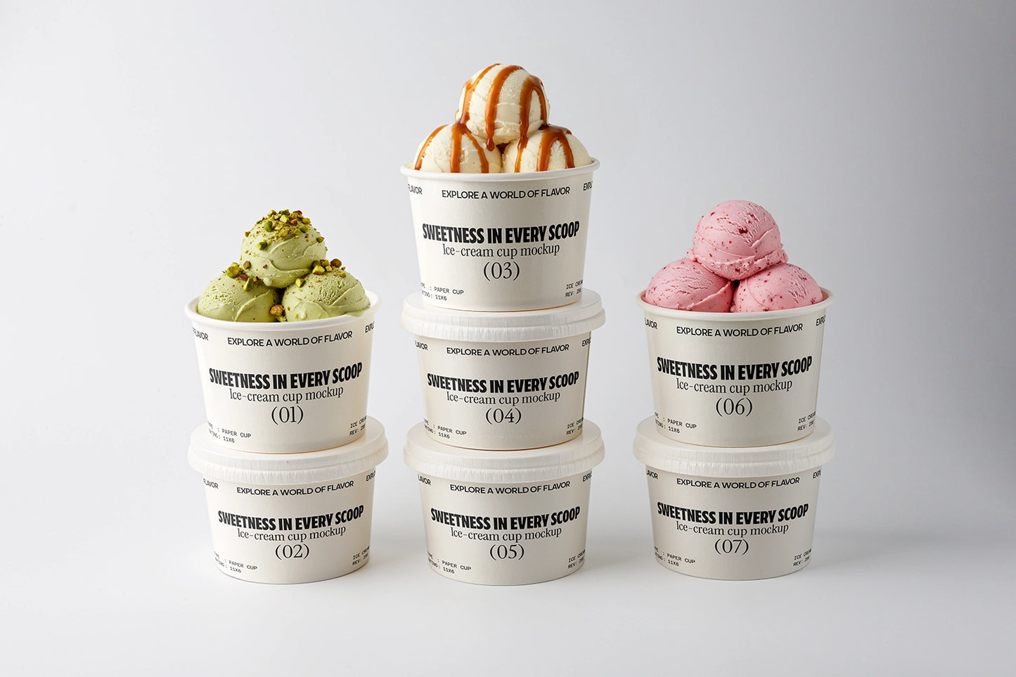 Ice-cream mockup bundle