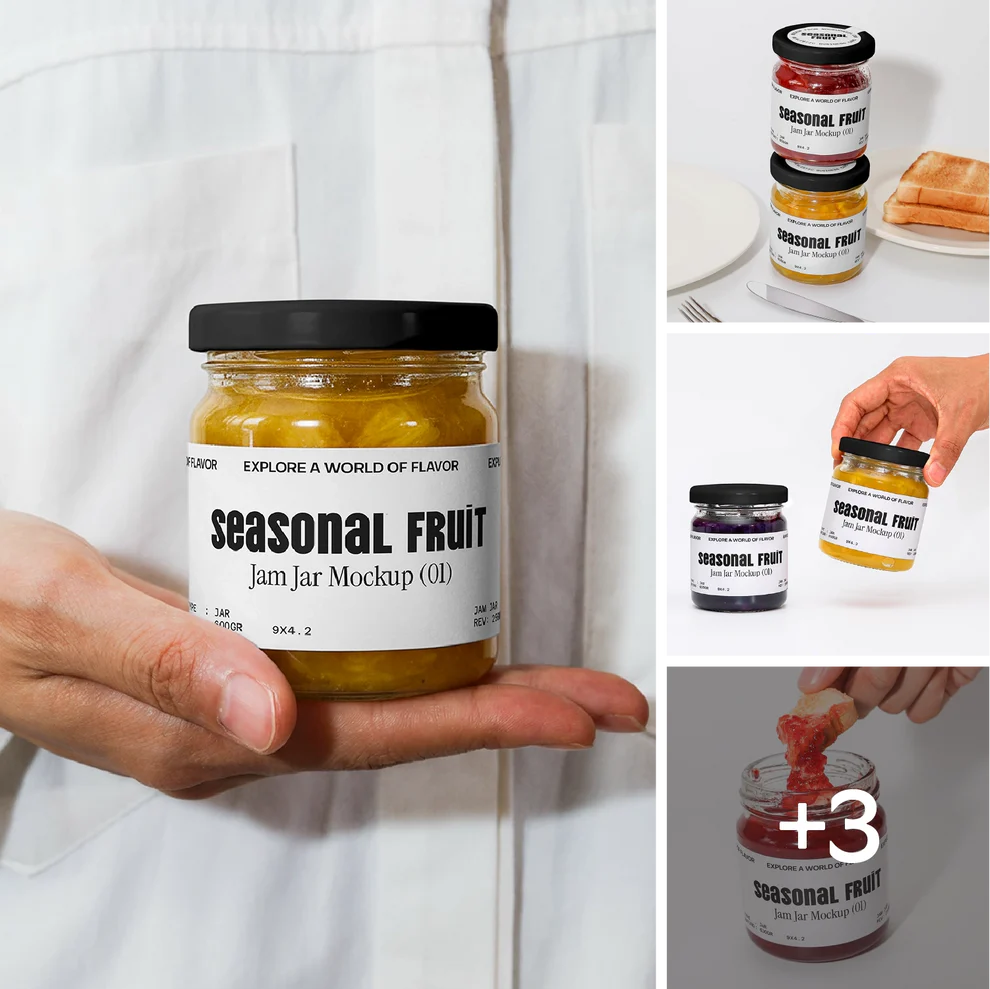 Jam Jar mockup bundle