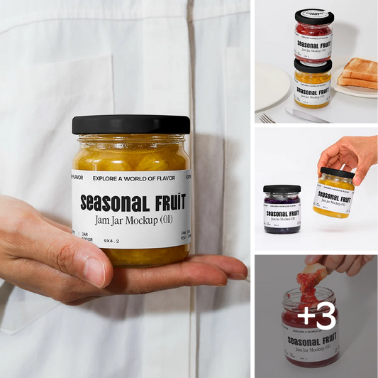 Jam Jar mockup bundle