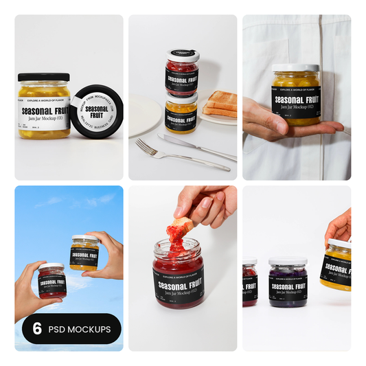 Jam Jar mockup bundle
