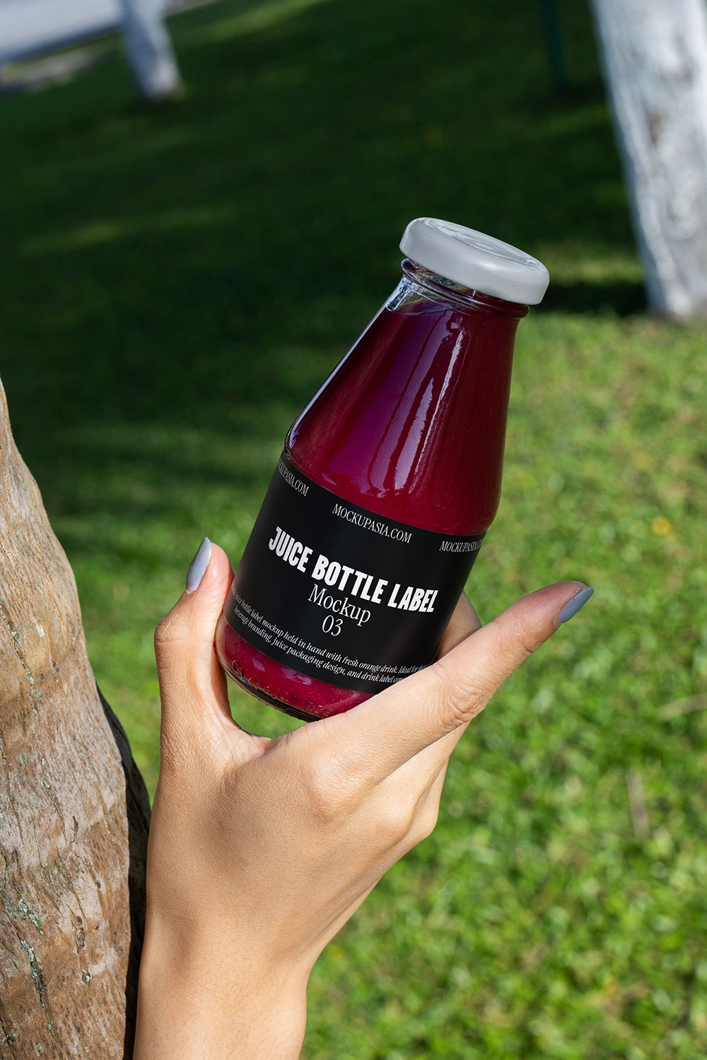 Juice Bottle Label Mockup - JBL05
