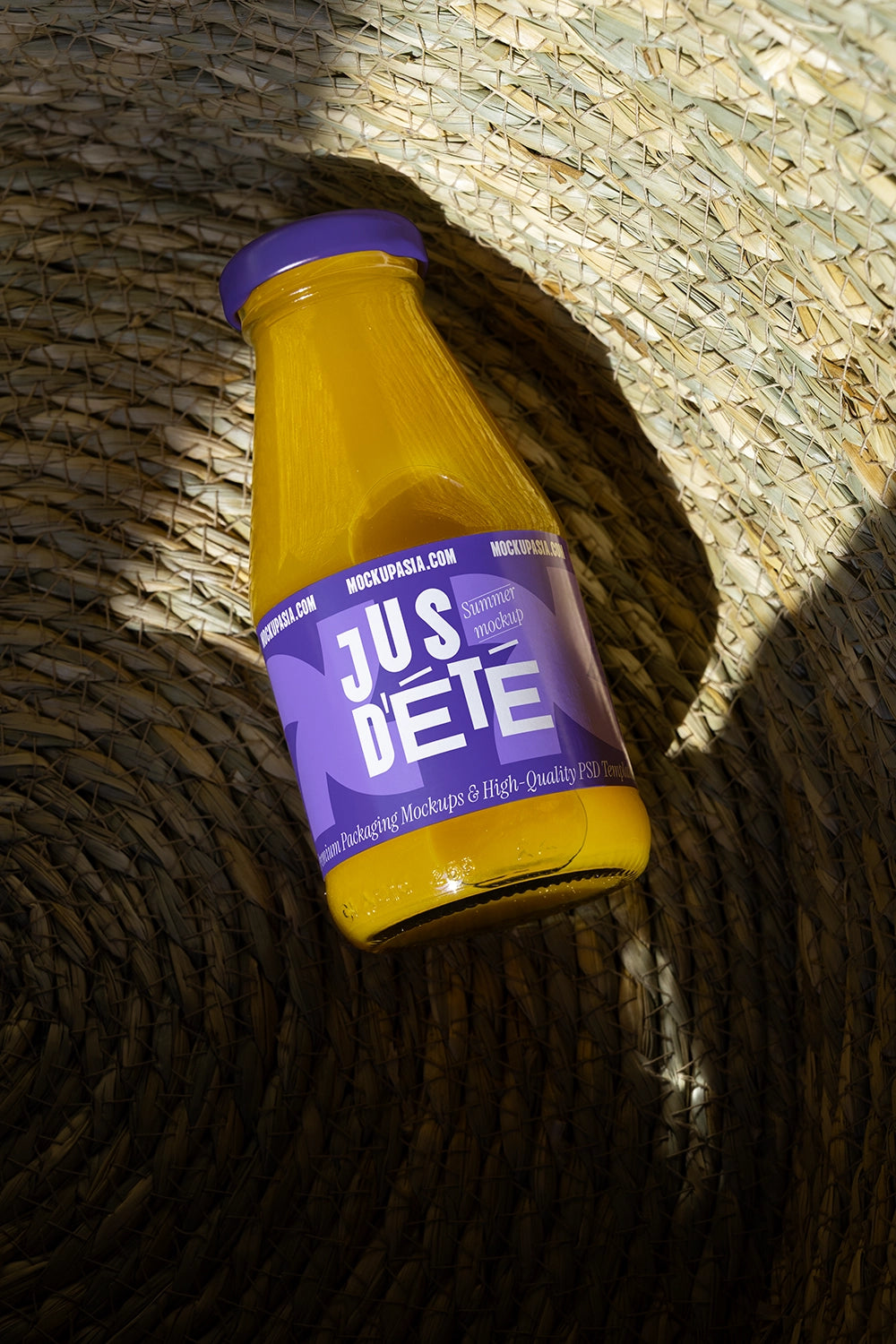 Juice Bottle Label Mockup - JBL07