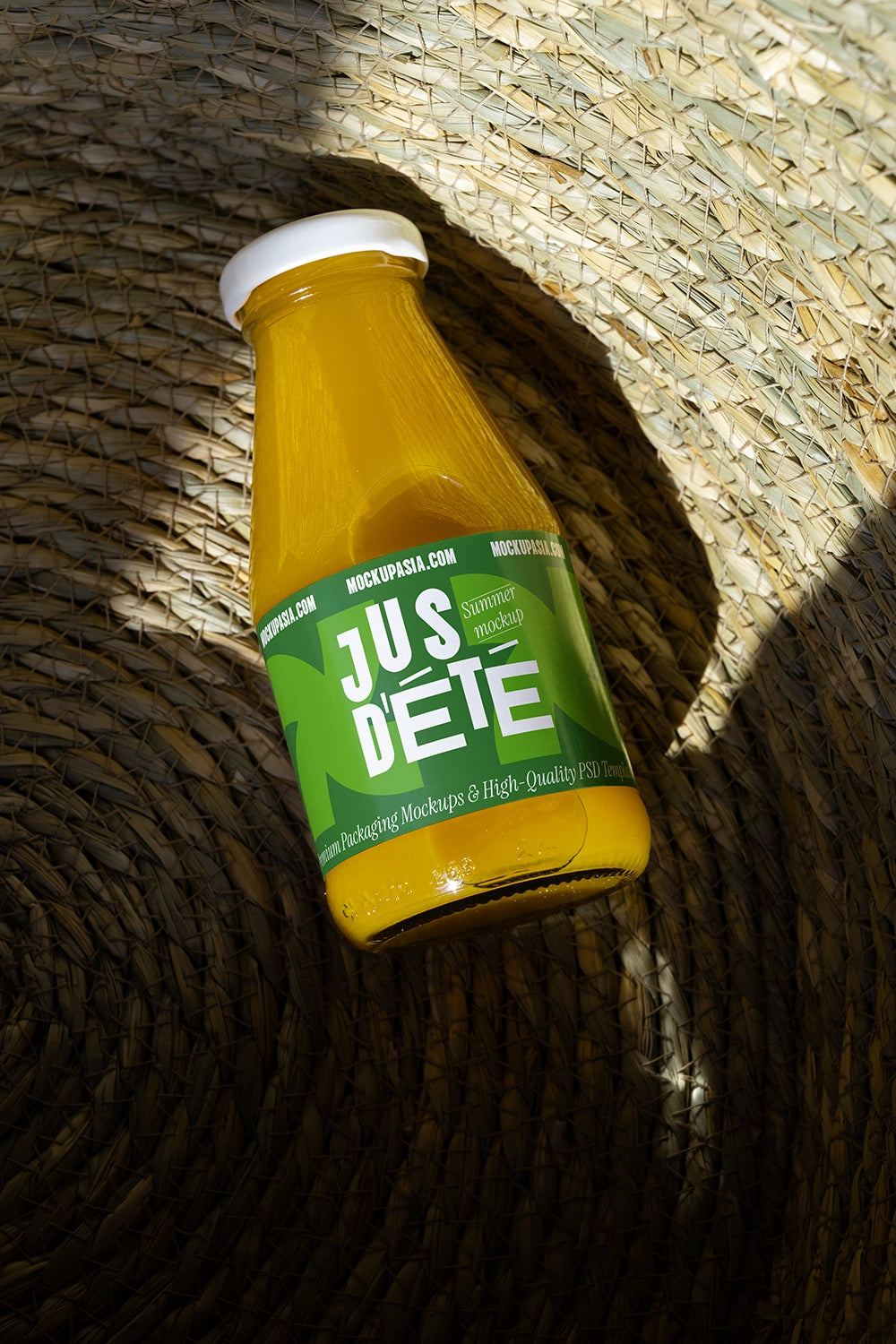 Juice Bottle Label Mockup - JBL07