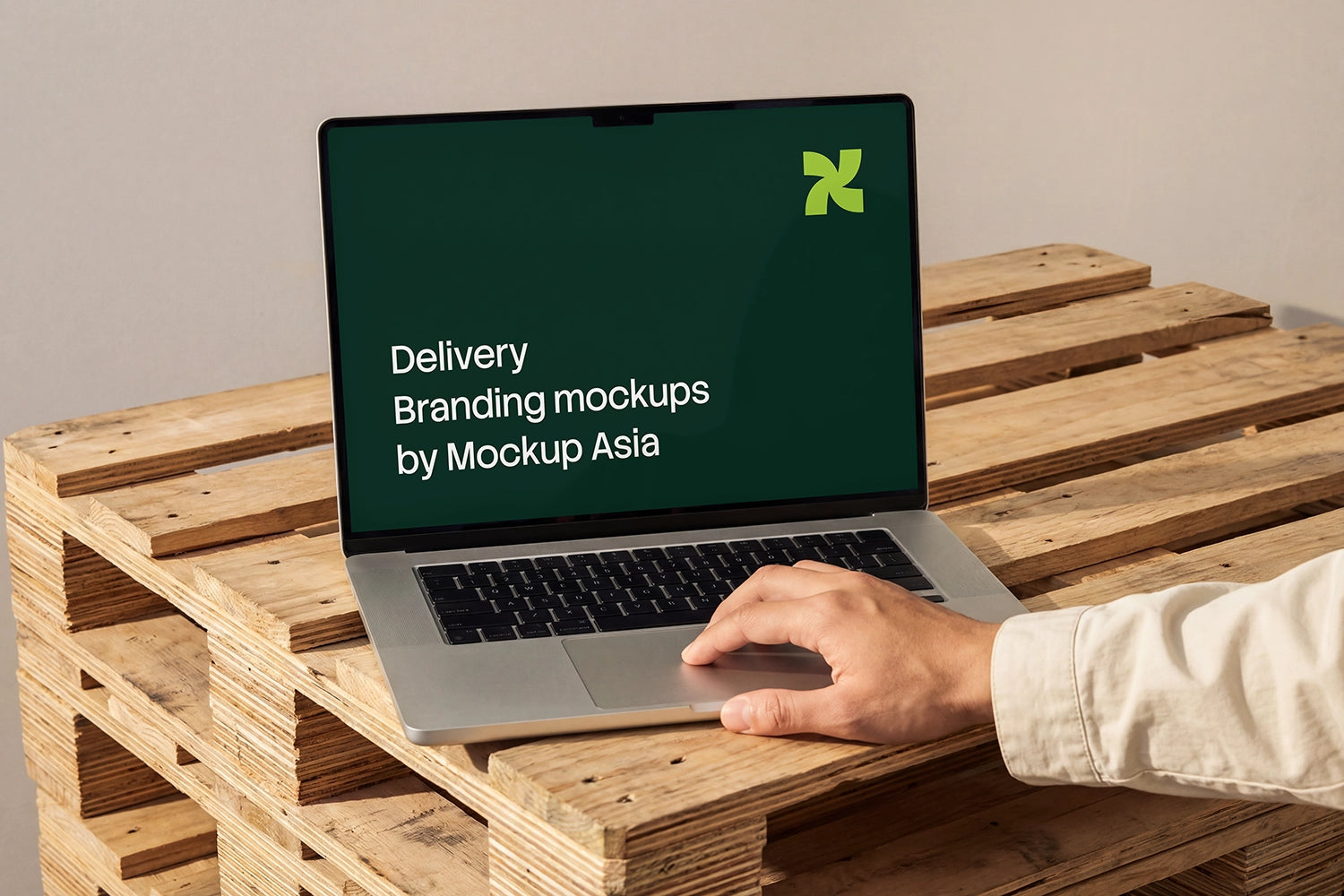 Realistic MacBook Pro 16-inch PSD mockup with editable screen
