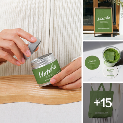 Matcha Branding Workflow Mockup Bundle