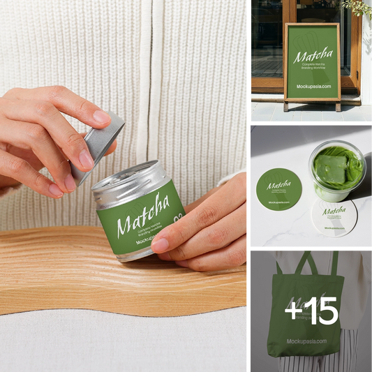 Matcha Branding Workflow Mockup Bundle