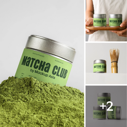 Matcha Powder Tin Jar Bundle