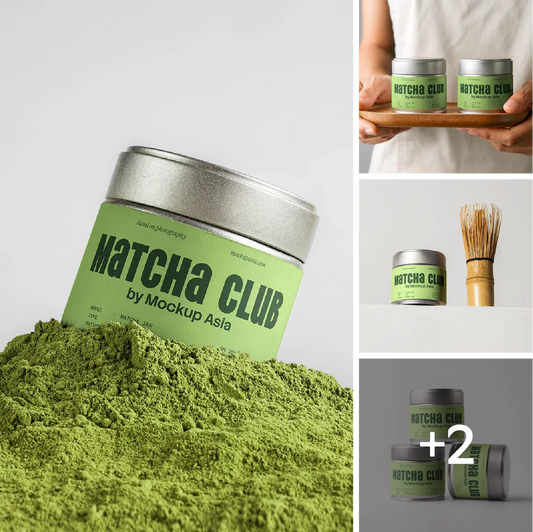 Matcha Powder Tin Jar Bundle