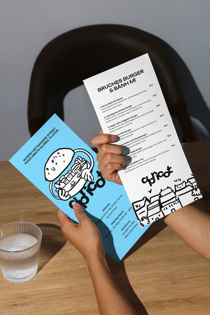 Menu Mockup (APR-18) | Realistic PSD Template