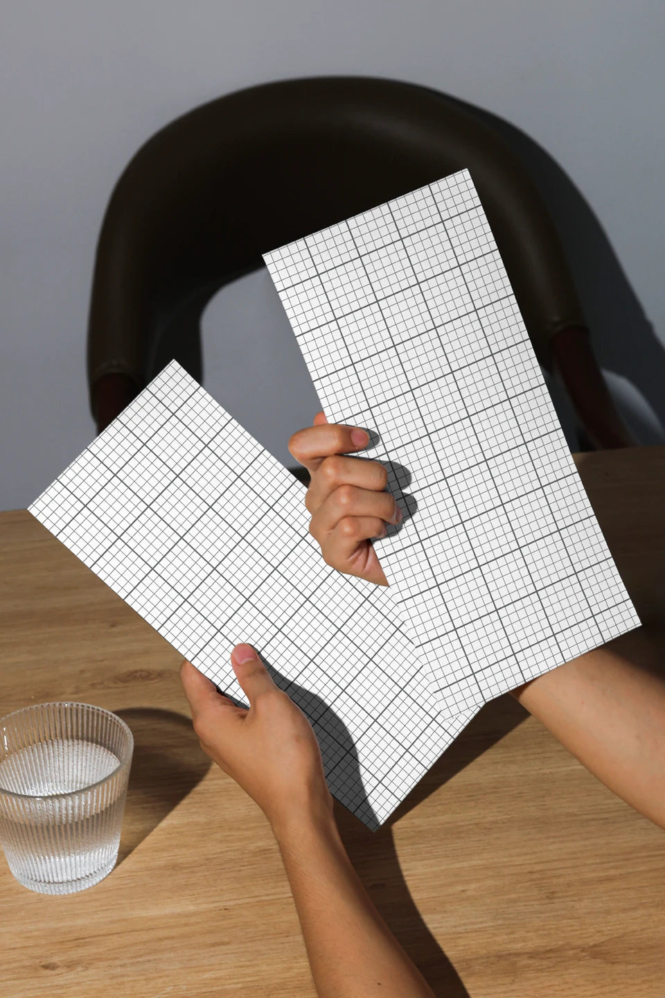 restaurant menu mockup handheld presentation