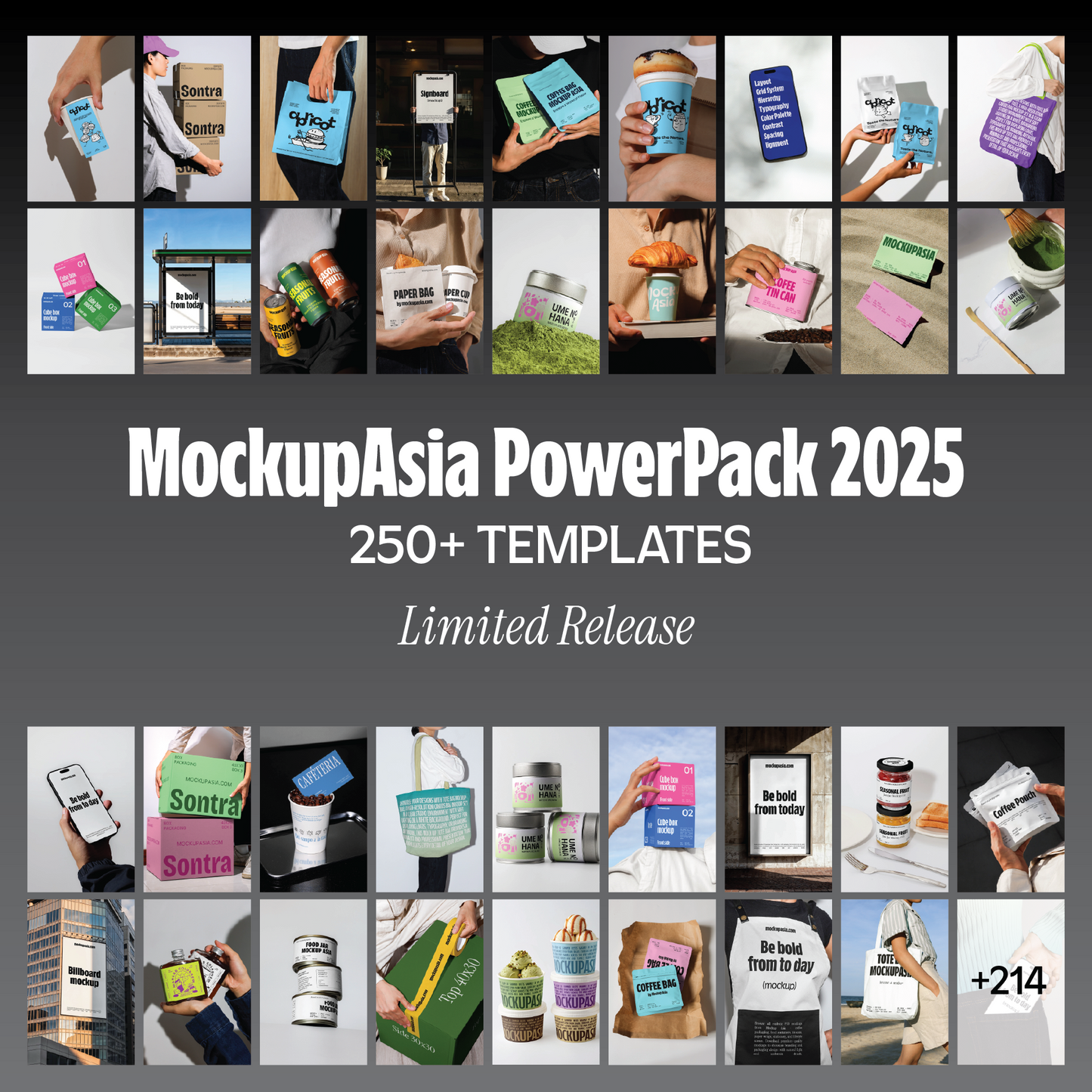 Mockup PowerPack 2025 - Limited Release  (250+ templates)