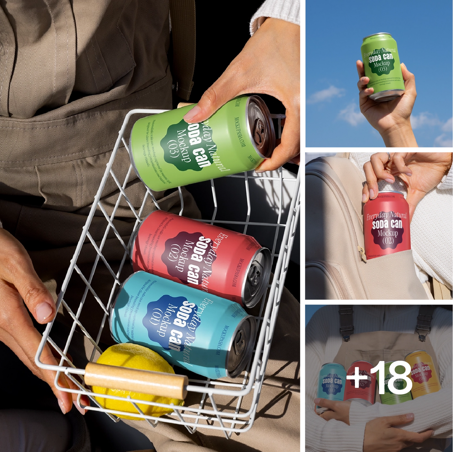 Soda Can Mockup Bundle – Professional Advertising Lighting