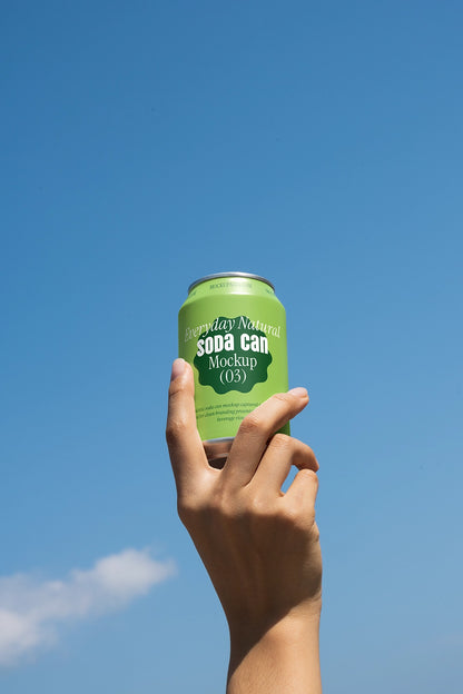 Soda Can Mockup Bundle – Professional Advertising Lighting