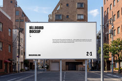 Urban Parking Lot Billboard Mockup – RTB2606