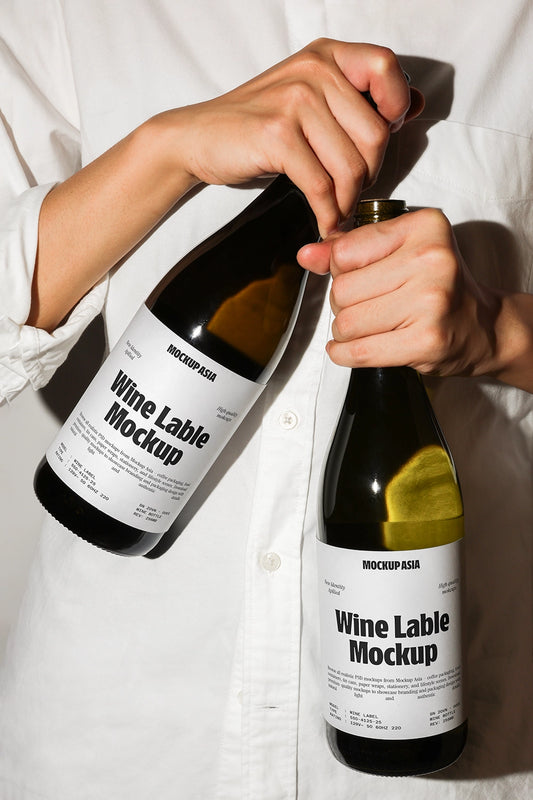 Wine Label Mockup WL03